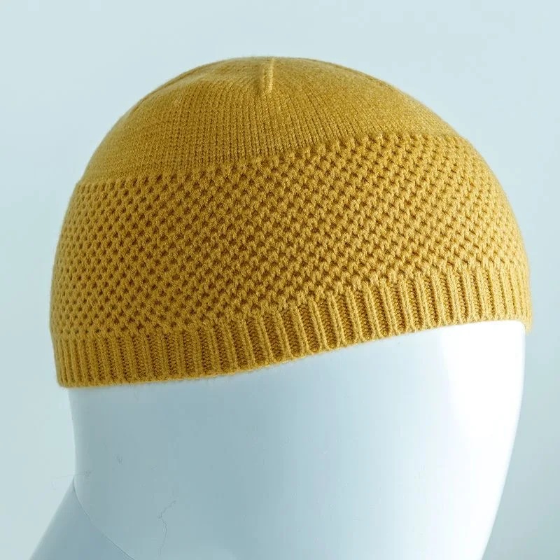 Muslim Caps For Men Clothing Women Skull Prayer Hat  Knitted Mesh Kufi Kippah Islamic Saudi Arabia Jewish Summer Black 0743 view 4
