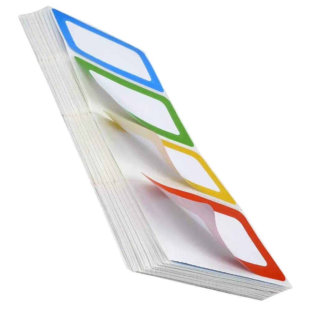 

200pcs Blank Name Labels Adhesive Home Office Organization Classroom s Clothing Tags Label Stickers Stationery Folders