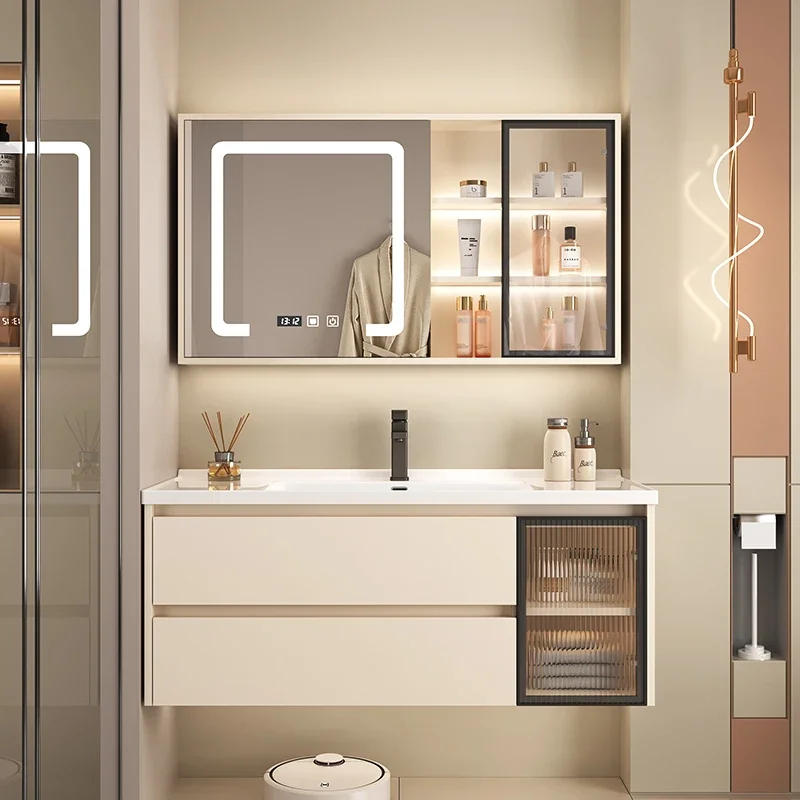 bathroom washbasin cabinet bathroom cabinet combination sink washbasin ceramic integrated basin