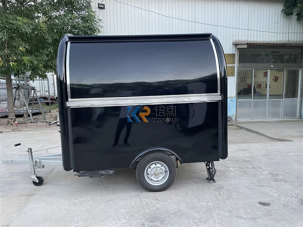 Carrinho de café para cachorro-quente, caminhão de comida móvel, personalizado, totalmente equipado, concessão, lanche, pizza, reboque de comida