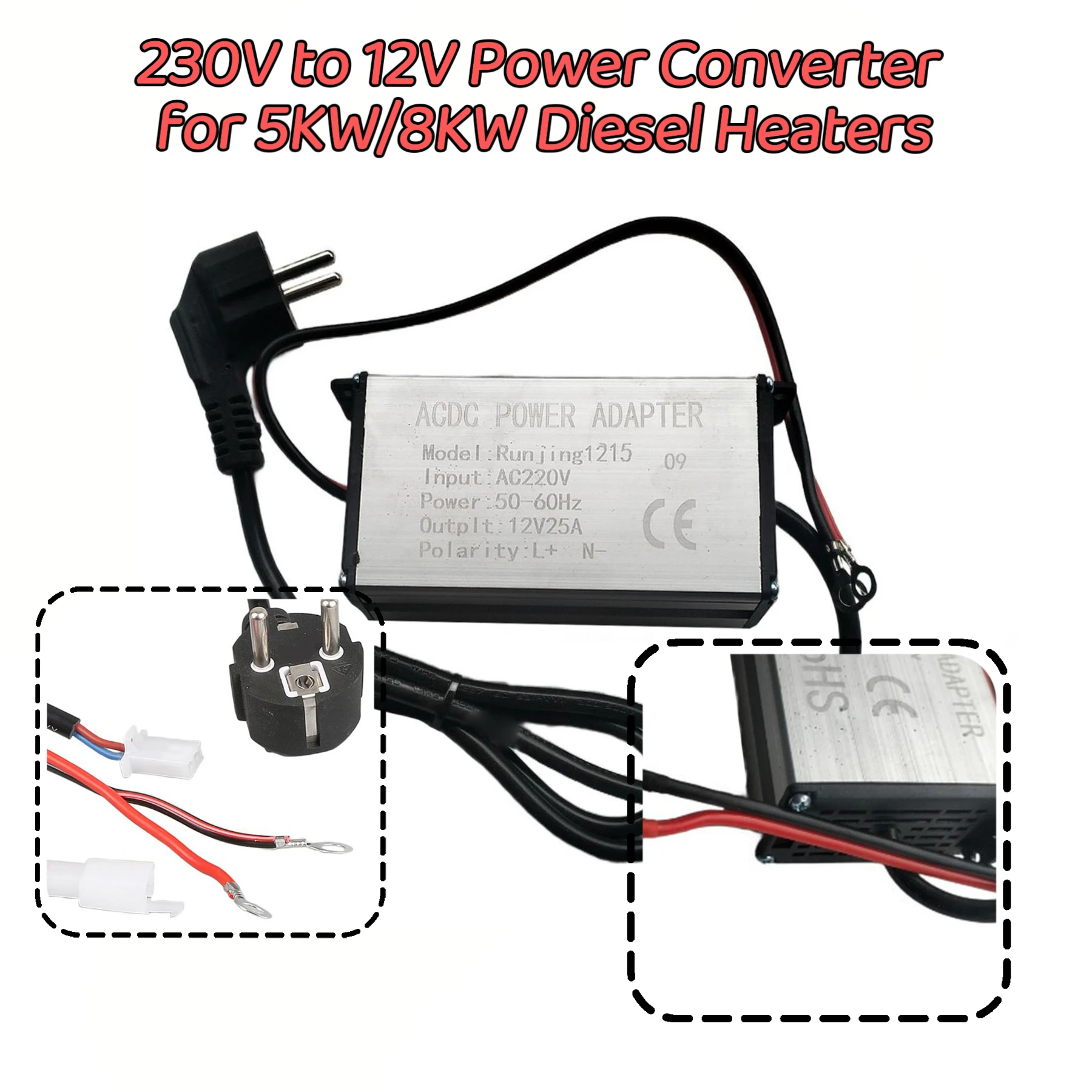 Aluminum Transparent Roof Magnetic Mount For Starlink Mini 230V-12V Converter With Overheat Protection For Car/RV/Vehicle