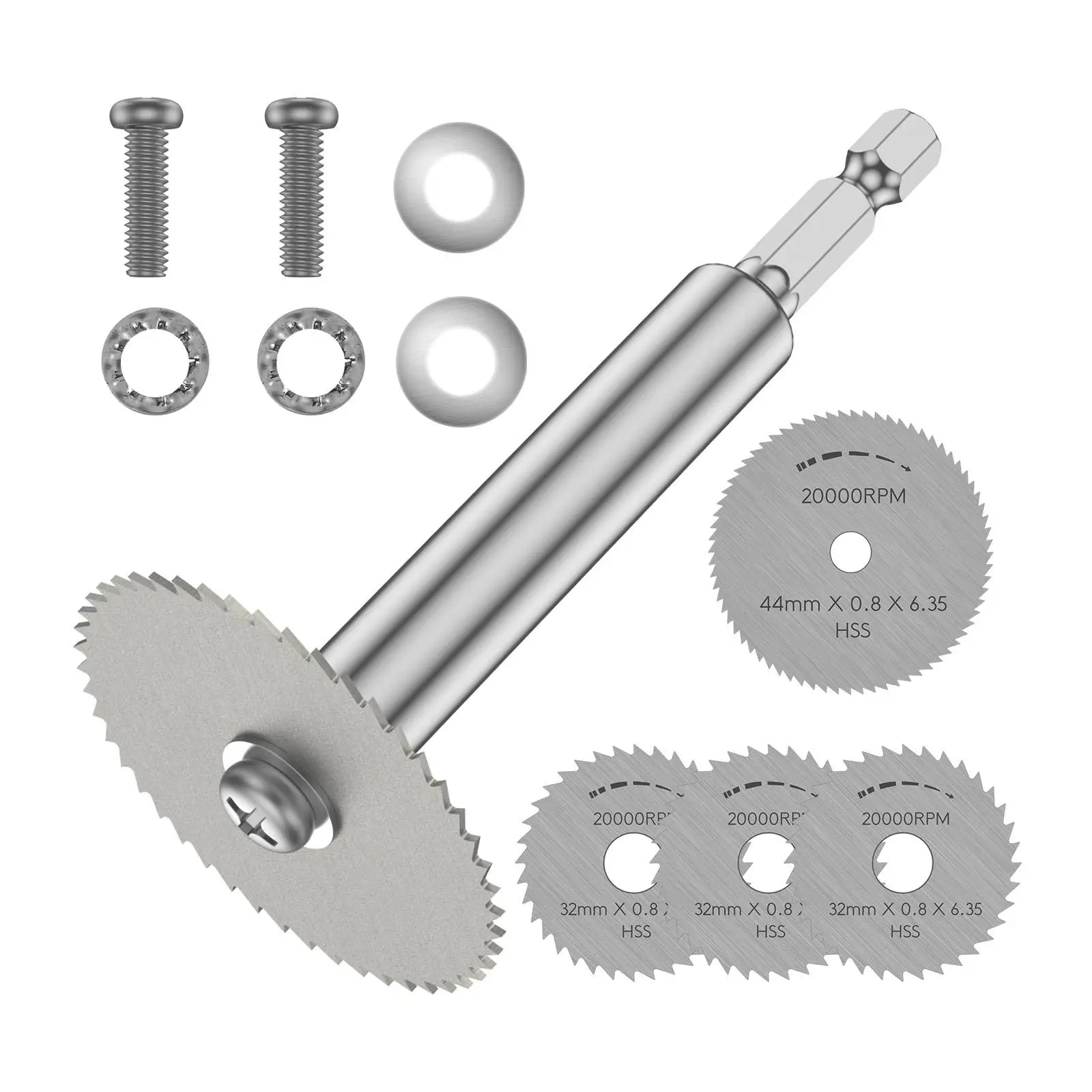 

1/4" Hex Shank with 4 Cutting Disc Sturdy High Speed Steel for Plumber Replacement Plumbing Tool Professional Wheel Blade