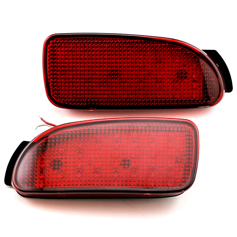 2 Pcs Durable Left Right Car Rear Bumper Warning Light for Toyota Previa Estima 2014 Red LED Reflector Brake Stop Lamp Fog Light