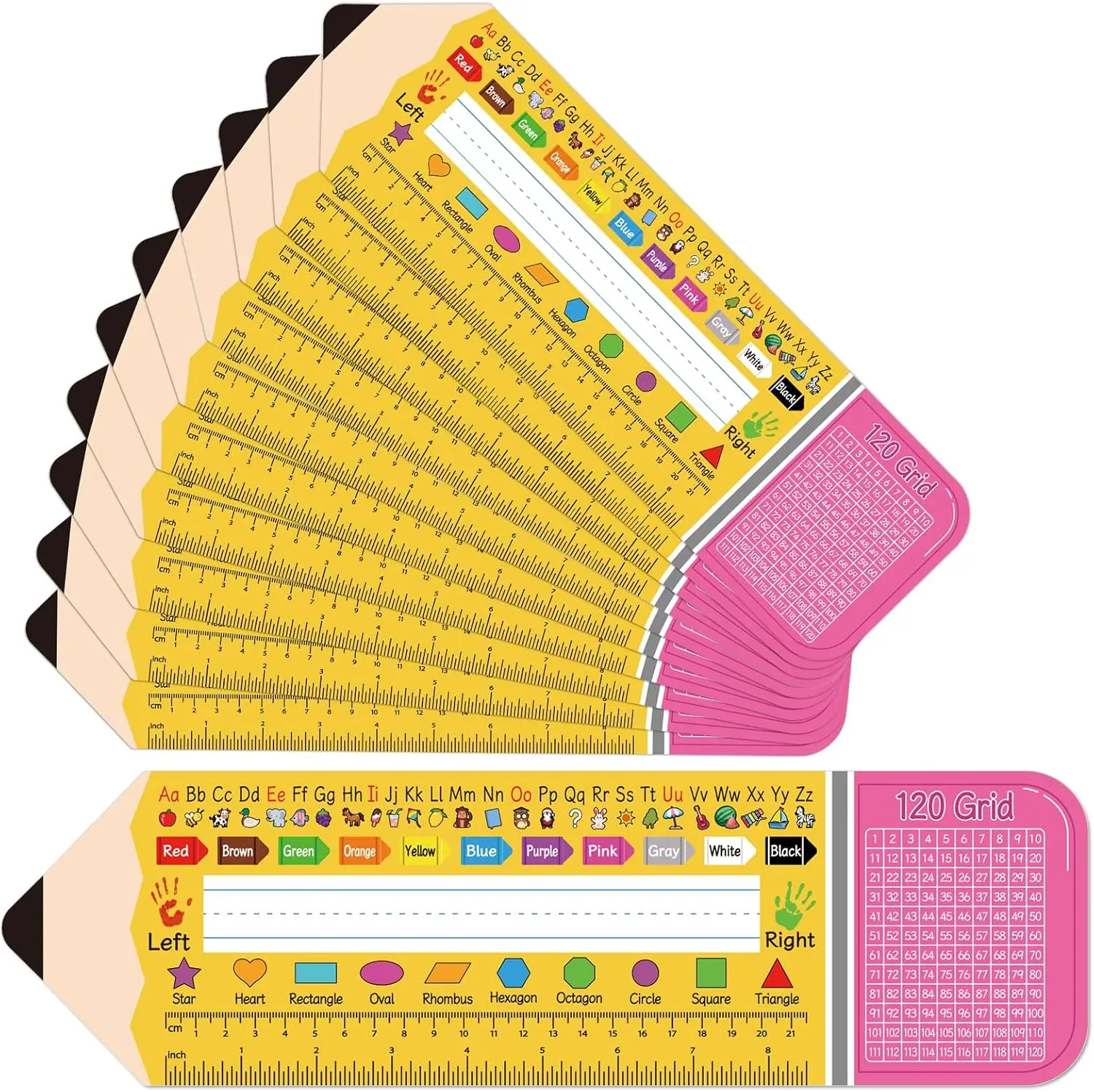 

36 Self Adhesive Name Tags for Classroom Desks with Multiplication, Fractions, Percentages Table 14.2x4 Inch