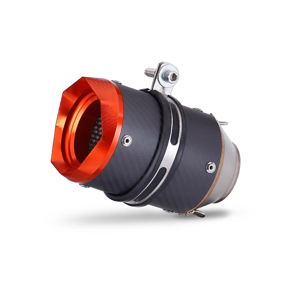 

SXLL Universal 51mm/60mm motorcycle exhaust, carbon fiber for Crf150 Gsxr150 Z900 Z750 Xj6 Adv350 R25 R15v3