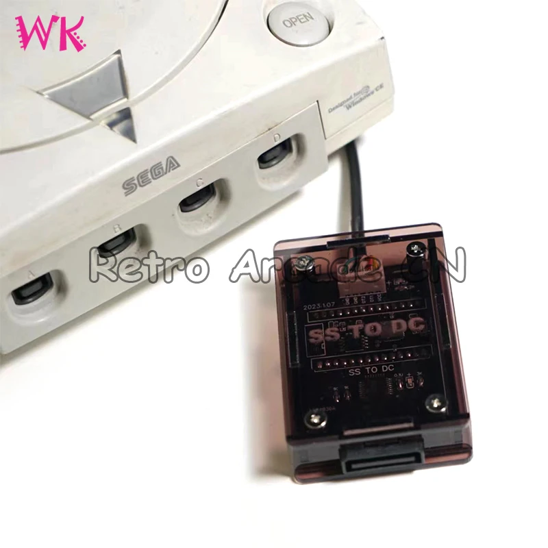 Saturn Gamepad to Dreamcast Converter Retro Arcade Game VIDEO Games Adapter With 200 memory card space