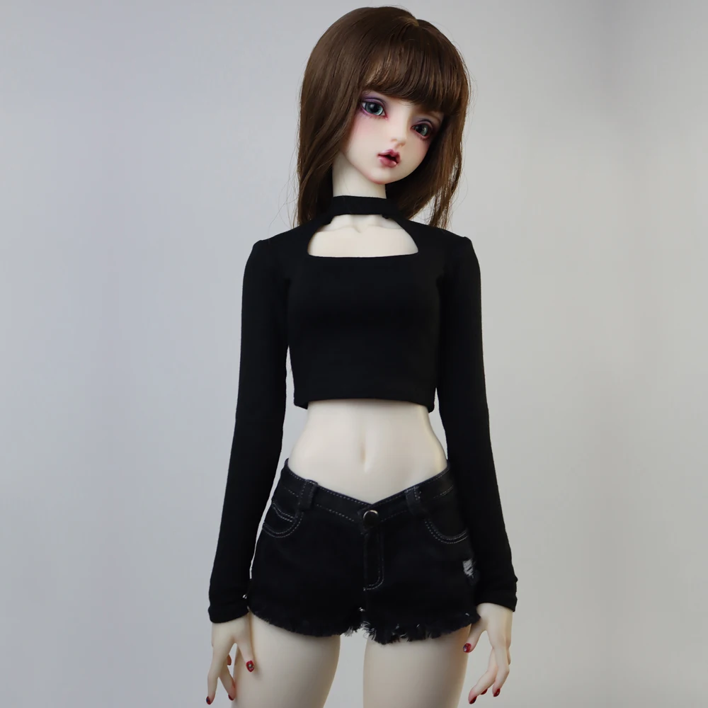 D04-P030 children handmade toy 1/3 1/4 doll BJD/SD doll's clothes open chest long sleeved T-shirt 1pcs