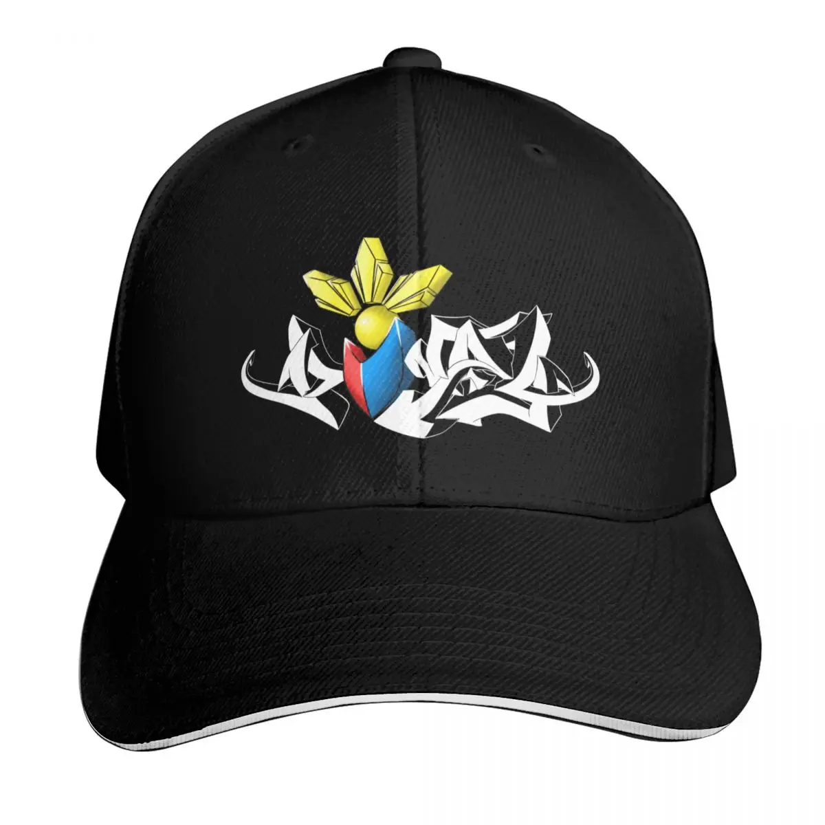Pinay (slang word for Filipino girl) with a PI flag design pt2 Baseball Cap Men Women Casual Summer Sport Sun Cap