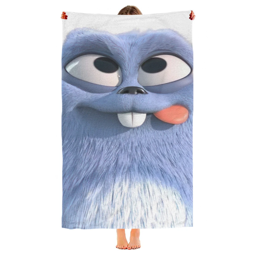 Grizzy And The Lemmings Beach Towel  Poncho Bathing Towels Cover-ups Quick Dry Sand Free Yoga Spa Gym Pool