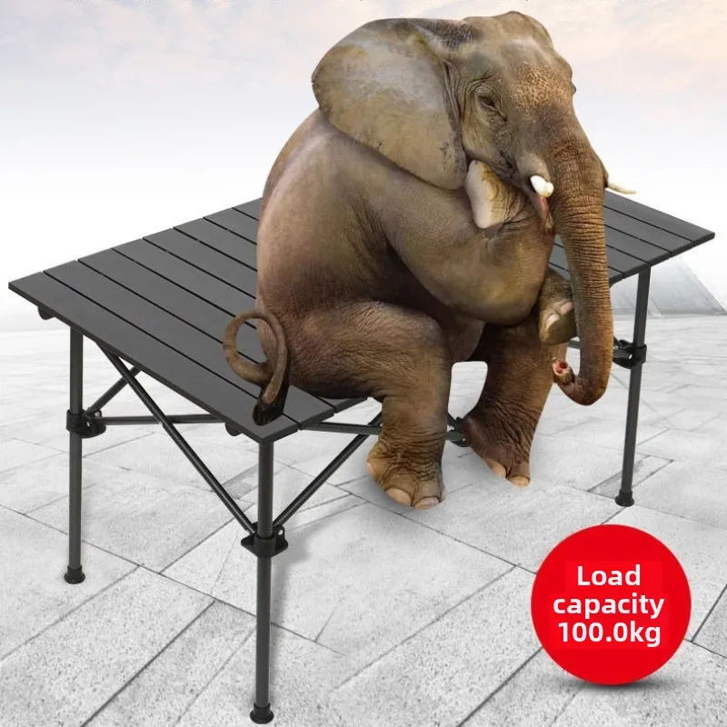 Outdoor picknick opklapbaar bureau Eenvoudig te installeren Draagbare campingbarbecuetafel Stevige duurzame loempiatafels Strandvrije tijdsbureaus