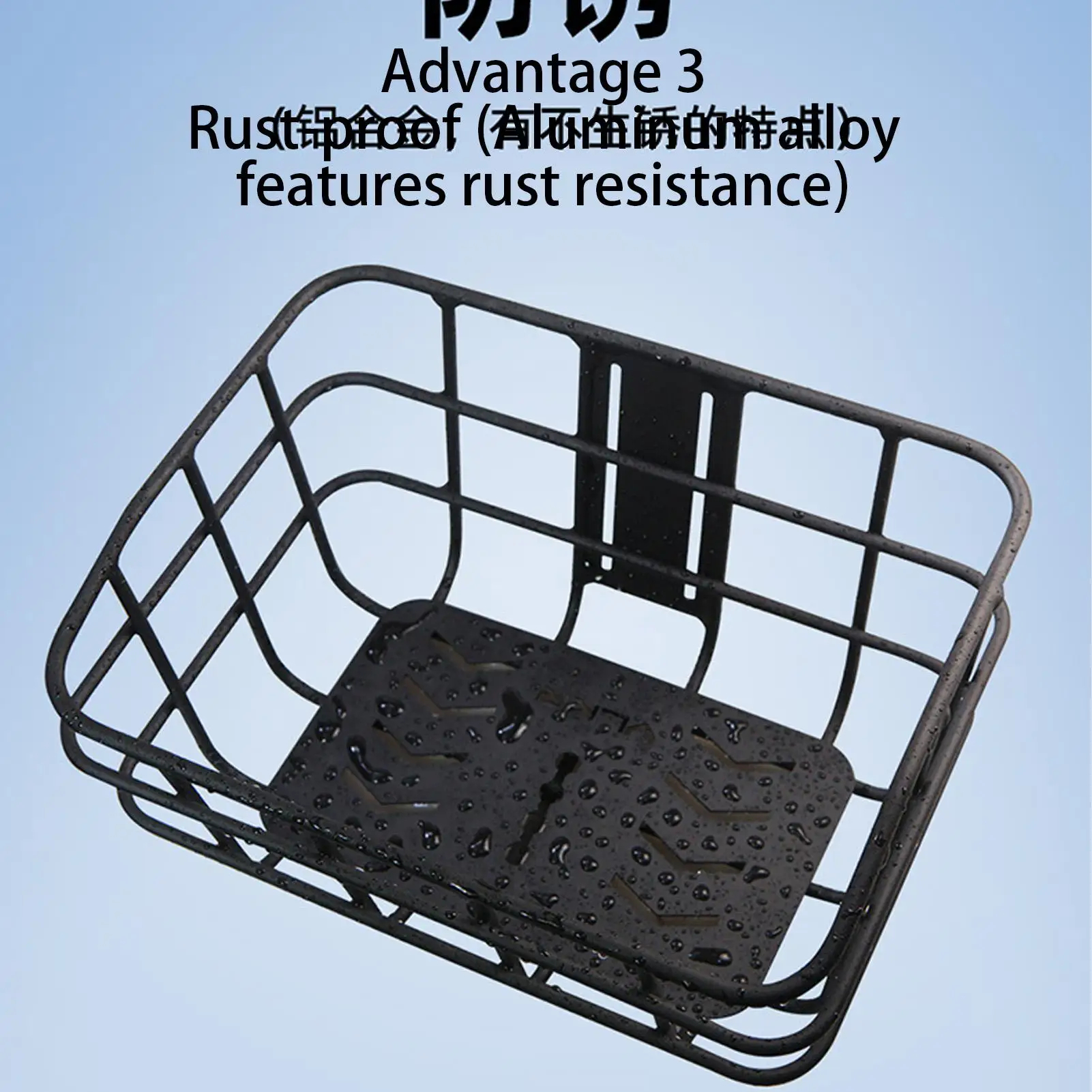 

Передняя корзина для велосипеда Передняя корзина без сверления Тормозной кронштейн Стойка из алюминиевого сплава для езды на велосипеде Женщины Мужчины Пляж Домашнее животное