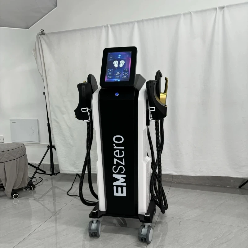 EMSzero 6500W Folding Screen Hi-emt Body Sculpt Machine 4 RF Handle Pelvic Pad Optional Ems Muscle Stimulator