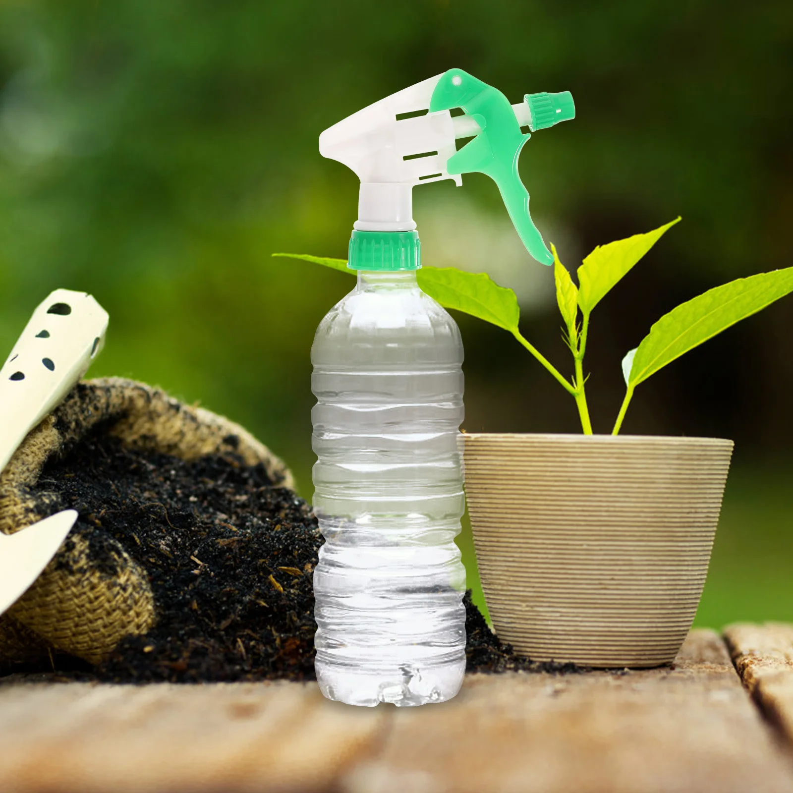 

10 pcs Hand Button Nozzle Replacement Fine Mist Spray Head Long Straw Design For Watering Cleaning Plastic Nozzles Garden