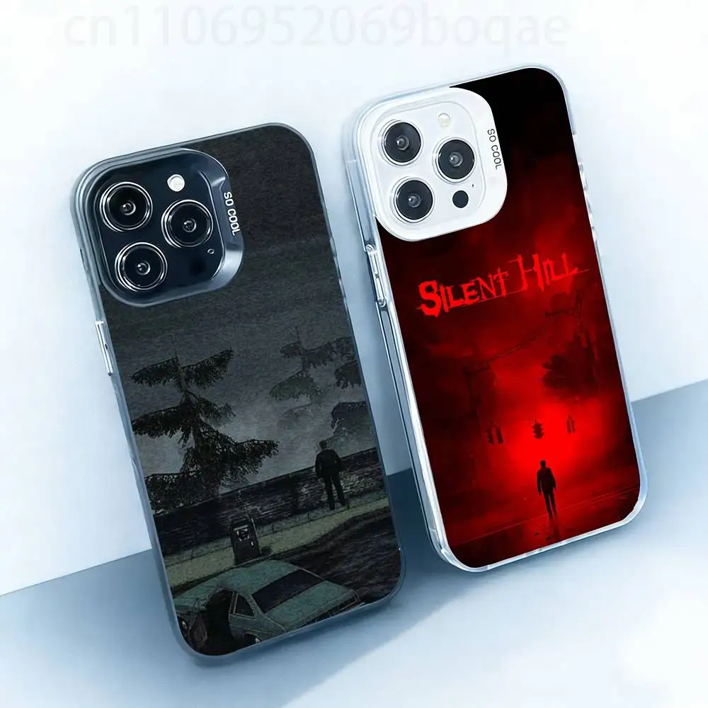 

S-Silent Hill 2 Hard Phone Case for IPhone 17 16 15 14 13 12 11 Pro Max Plus16E X XR XS Max shockproof Full Cover