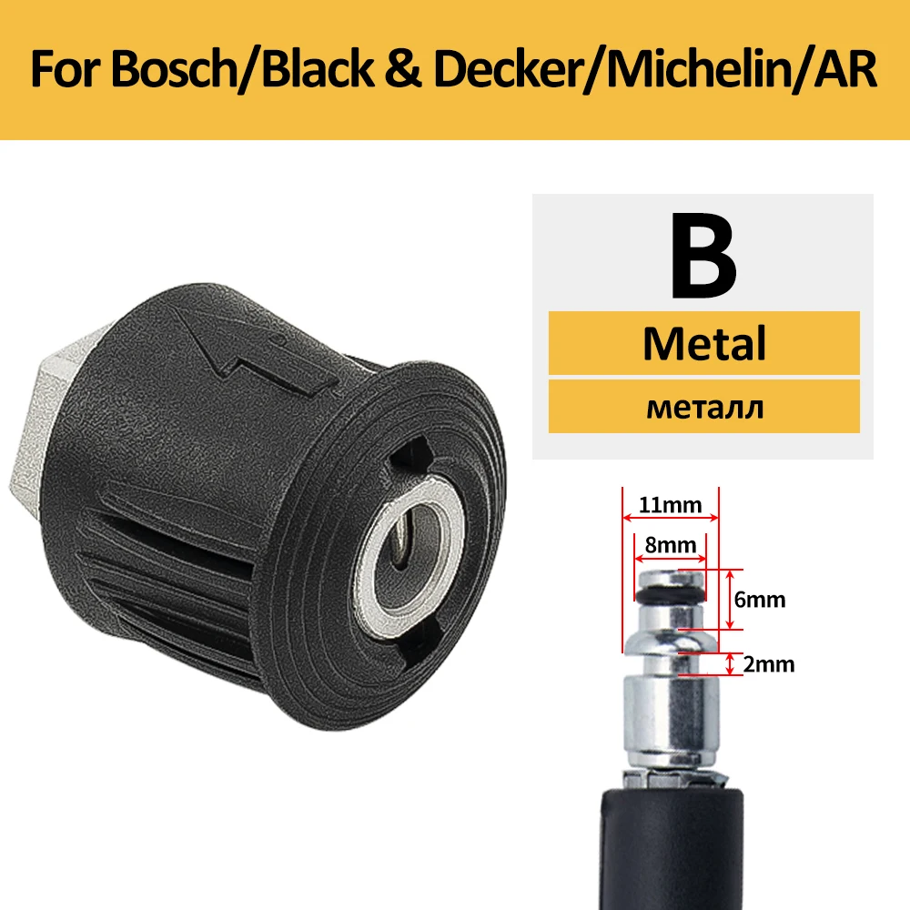 Hogedrukreiniger Slang Connector Converter Power Washer Outlet Adapter M22 voor Karcher Bosch Nilfisk Hogedrukreiniger Slang