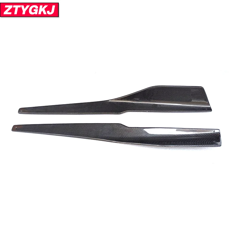 DM Style High Quality Carbon Fiber Material Side Skirts Extensions Lip Trims For BMW 8 Series G14 G15 G16 Tuning 2020 Up