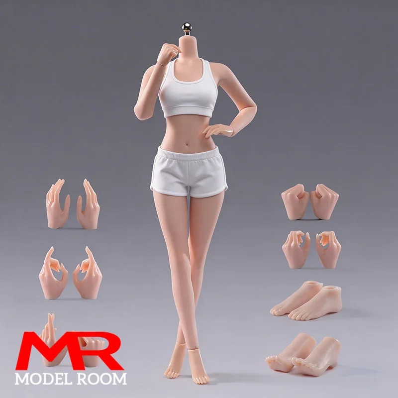 ANT T302 1/6 Schaal Vrouwelijke Make-up Naadloze Lichaam 12'' Grote Borsten Bleke Normale Zonnebruining Afneembare Voeten Stalen Skelet Actiefiguur