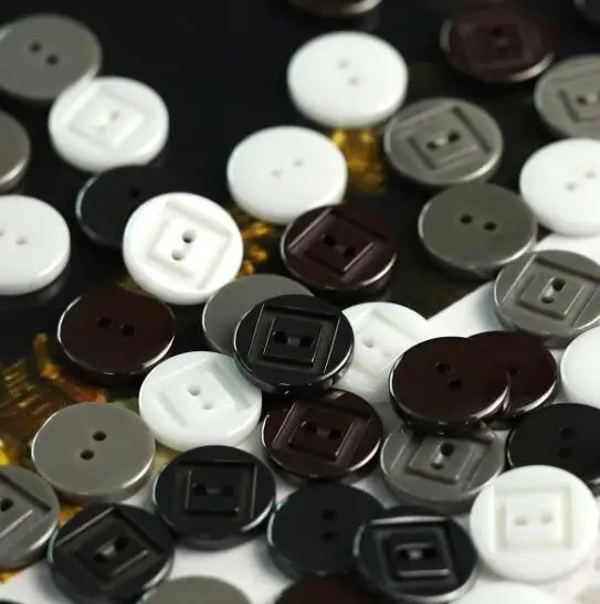 6pcs/Lot Size:12.5mm Simple two eyes Black and white ceramic Buttons Round Button Shirt sweater decoration Sewing(SSA-4019)