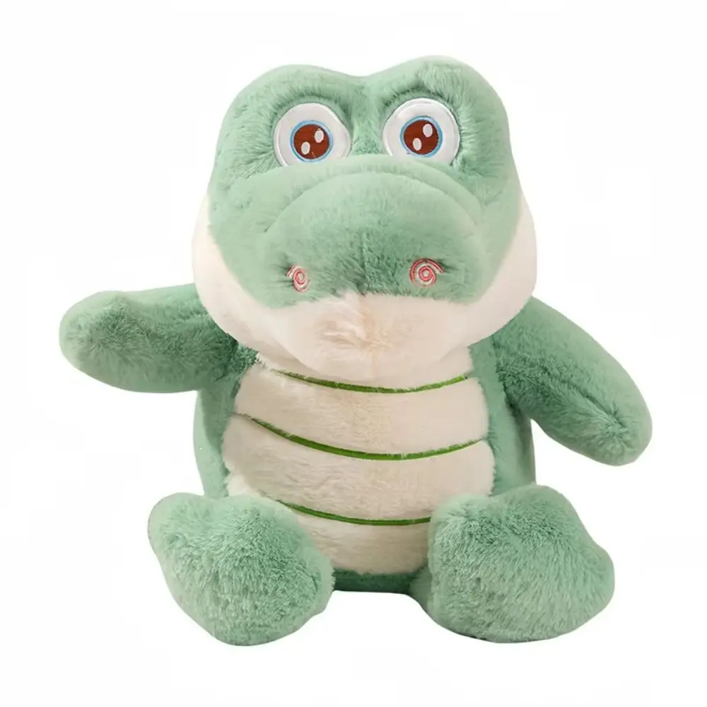 Peluche coccodrillo peluche giocattolo che abbraccia cuscini coccodrillo farcito bambole coccodrillo seduto cuscini coccodrillo verde