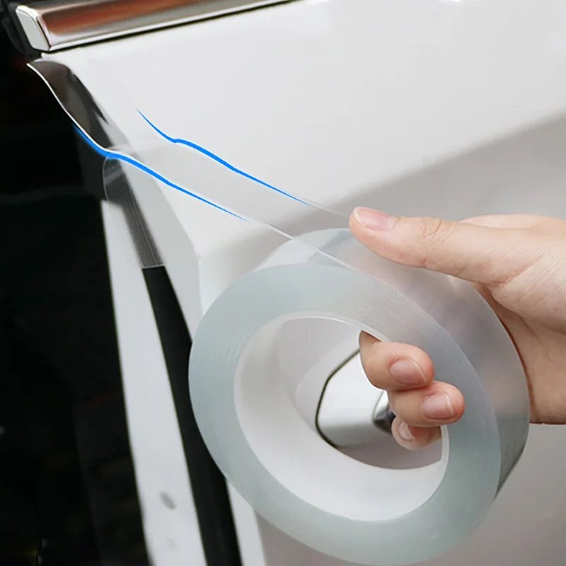 Nano Tape Car Door Protector Stickers Transparent Anti Scratch Auto Sticker Trunk Sill Scuff Protector Film Door Edge Protective