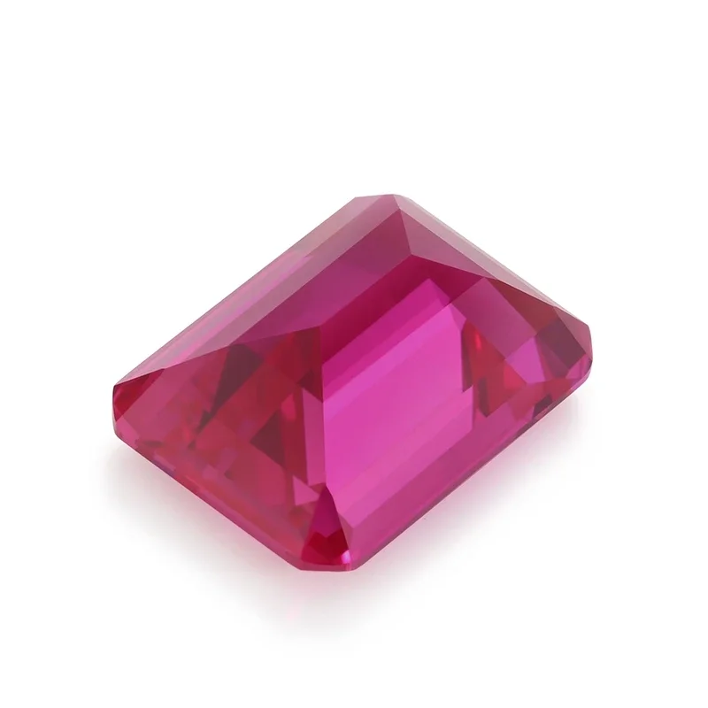 Premium Rosa Rubin UV-Test bestanden Smaragdschliff Mohs-Härte für Schmuckherstellung/Sammlung/Geschenk Edelstein – Detail 2