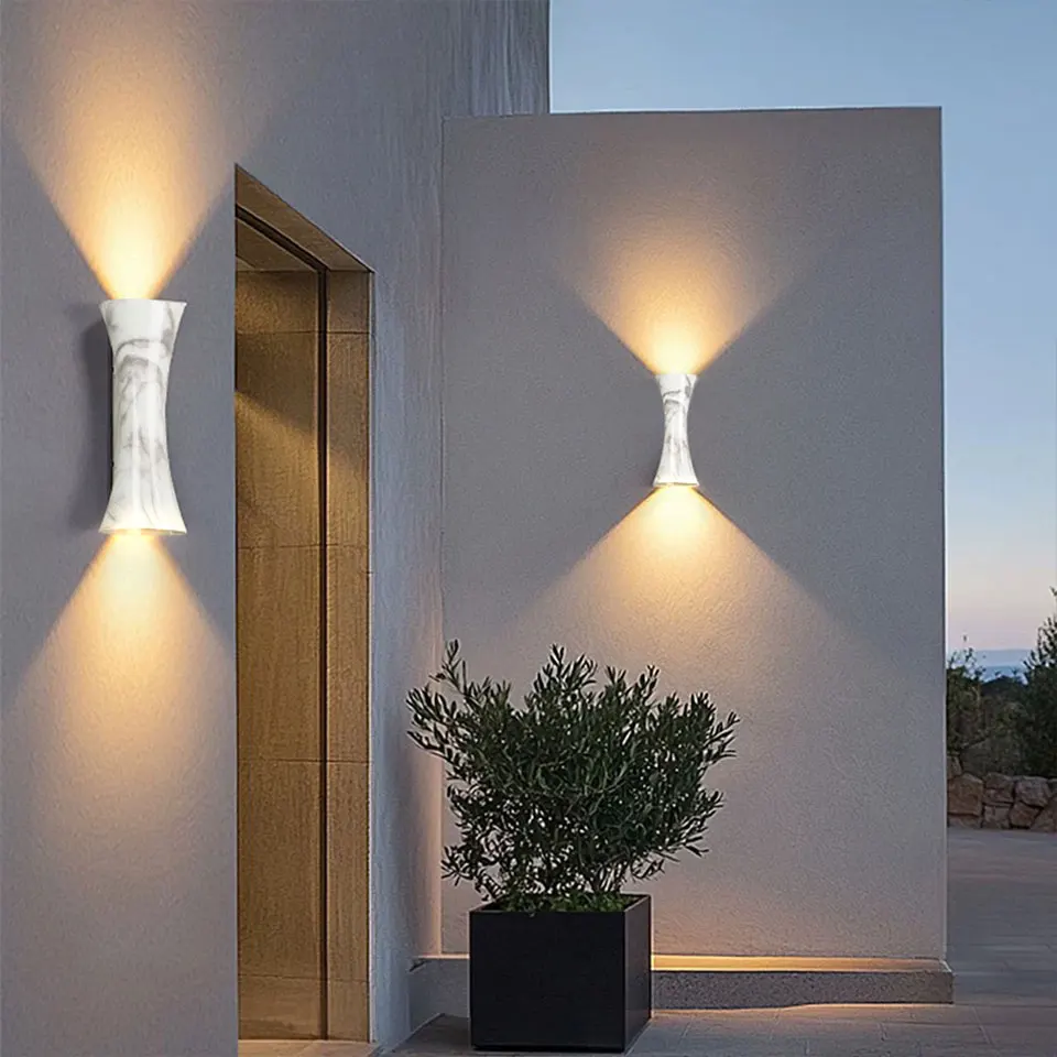 

Aluminium Wall Light LED Lamp AC85-265V Waterproof Led Lights Indoor Outdoor Wall Panels Decoration Items For Home Balcony Porch