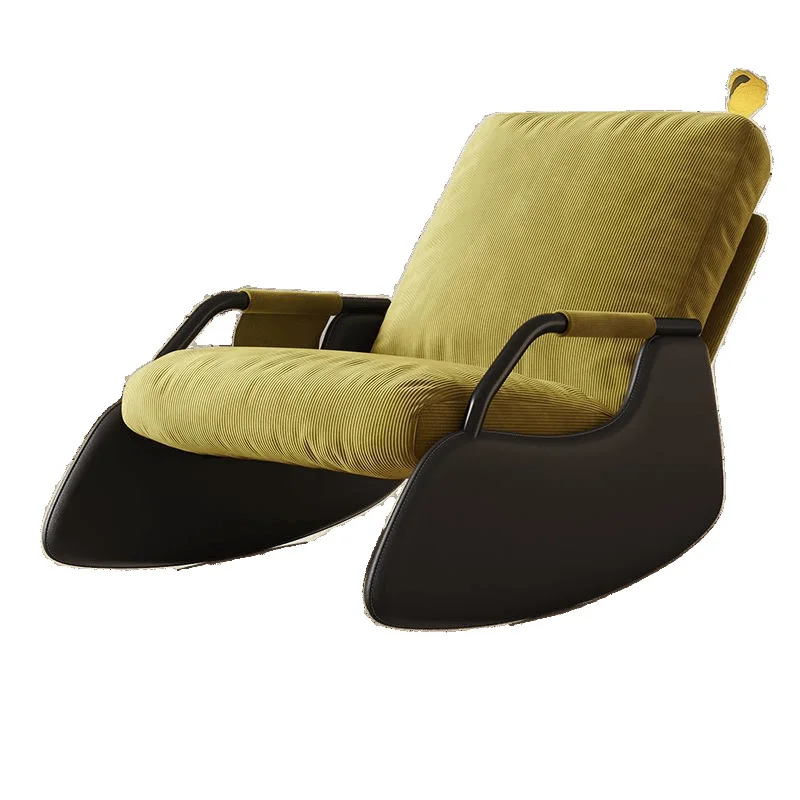 

Lazy sofa rocking chair adult recliner single balcony light luxury retro leisure home living room sofa happy chair