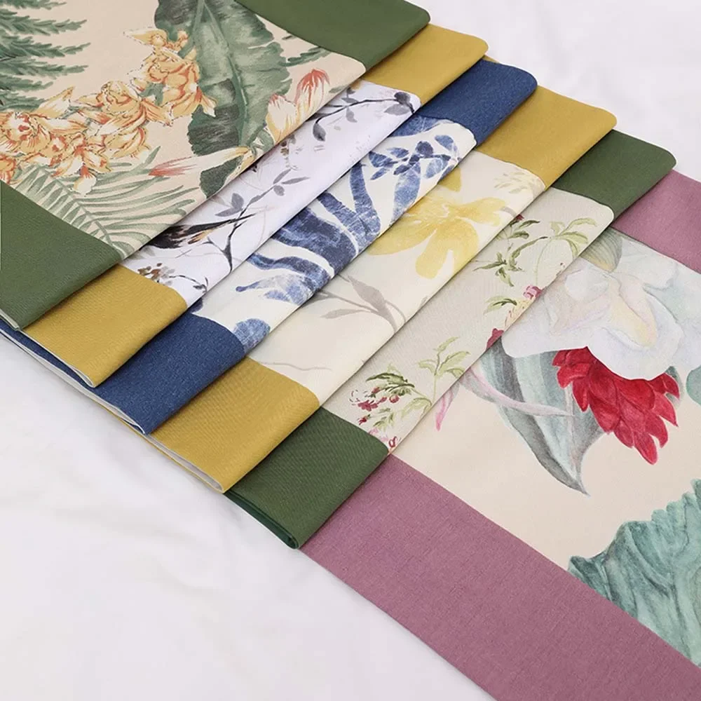 High-end Plant Printing Bed Runner Home Decor Bedroom Bedding Scarf for Hotels Homes Guestrooms Bed Tail Towel Pillowcase