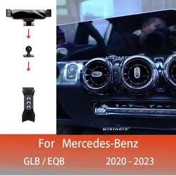 Car Mobile Phone Holder For Mercedes Benz GLB X247 2020-2023 360 Degree Rotating GPS Special Mount Support Bracket Accessories