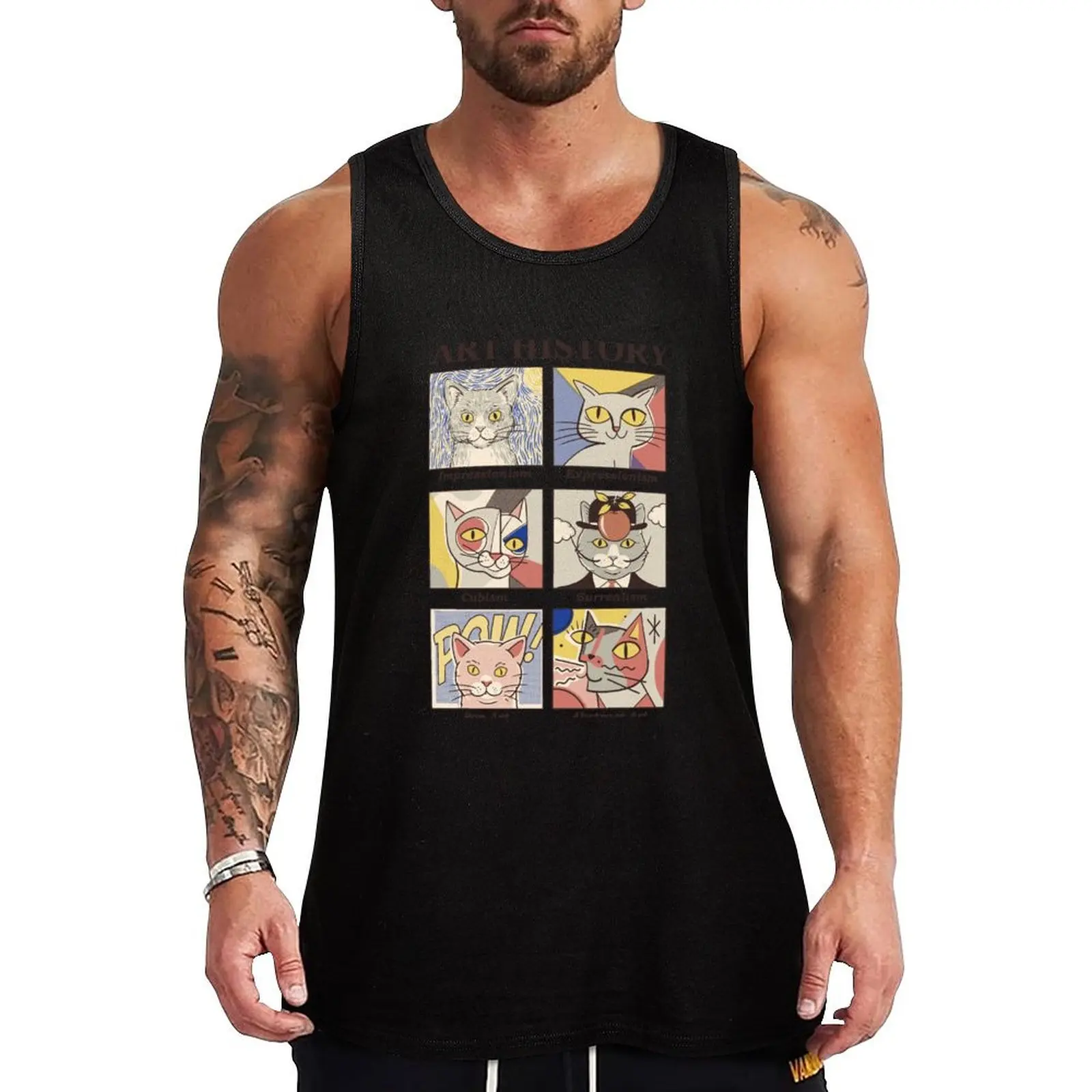 

Art History Tank Top anime clothes Top gym clothes men singlet for men