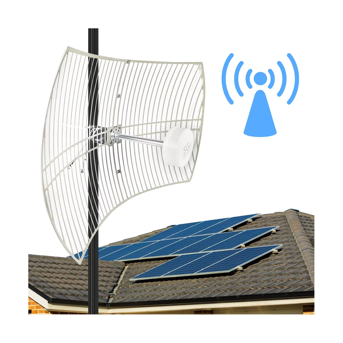 5G Revolution Outdoor Antenna Feed 698-6000MHz 4G 5G Antenna Grid for Phone Radio TV Mesh Parabolic Antennas