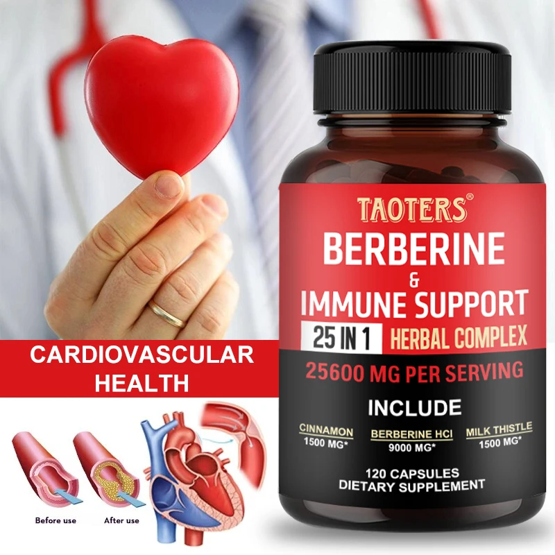 

Berberine Capsules Contain Ceylon Cinnamon and Milk Thistle To Support Glucose Balance, Liver Health, Digestion and Weight Loss