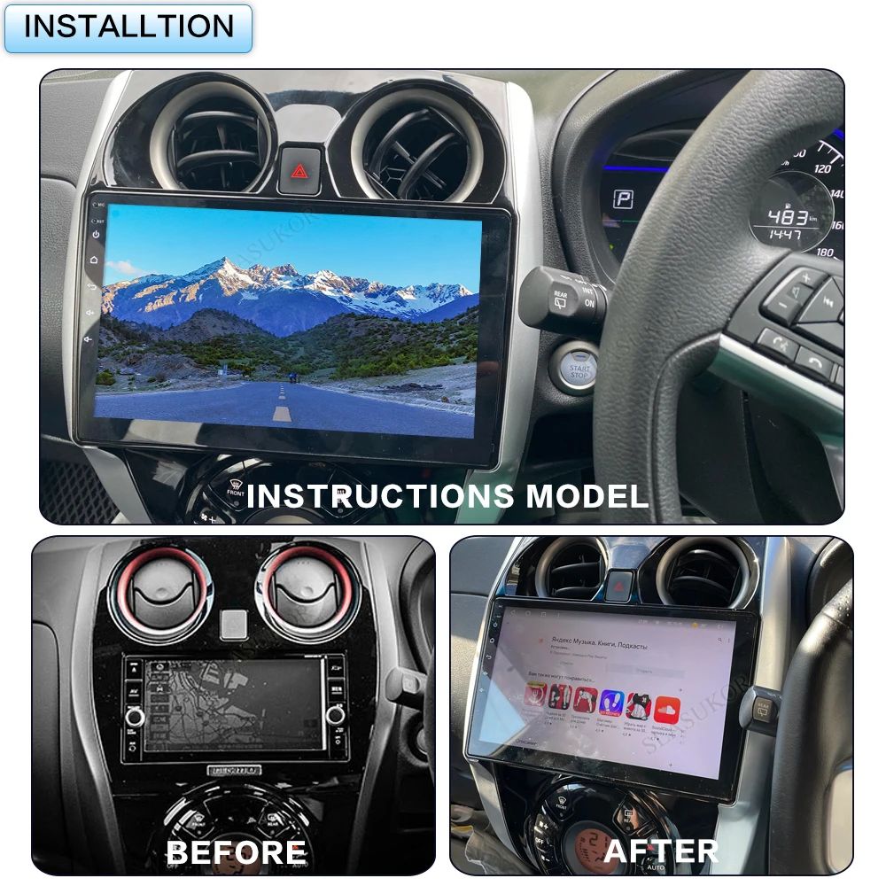 10 Inch For Nissan Note 2 E12 2012-2021 Android Car Radio Multimedia Video Player Car Audio Stereo Player Navigation