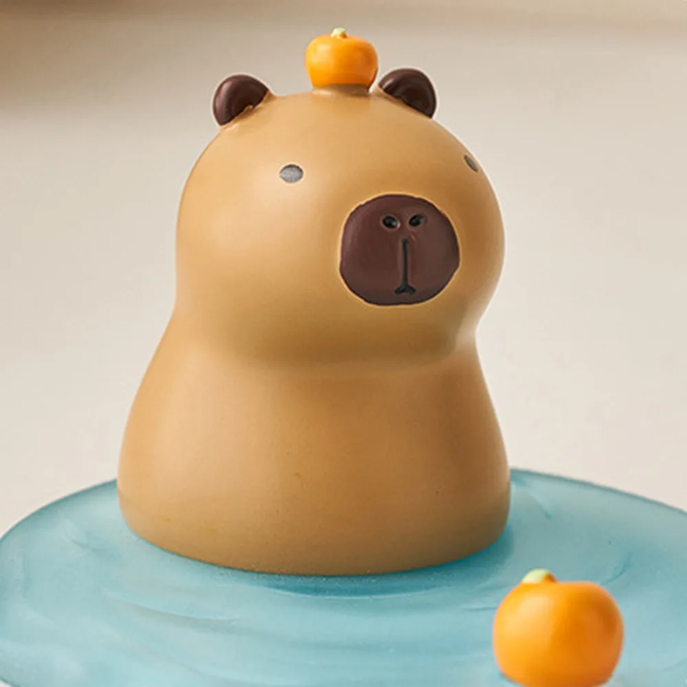 Soporte para teléfono de capibara de cocodrilo, adorno, figuritas de animales, soporte para teléfono móvil, decoración de escritorio, modelo de capibara creativo, juguete