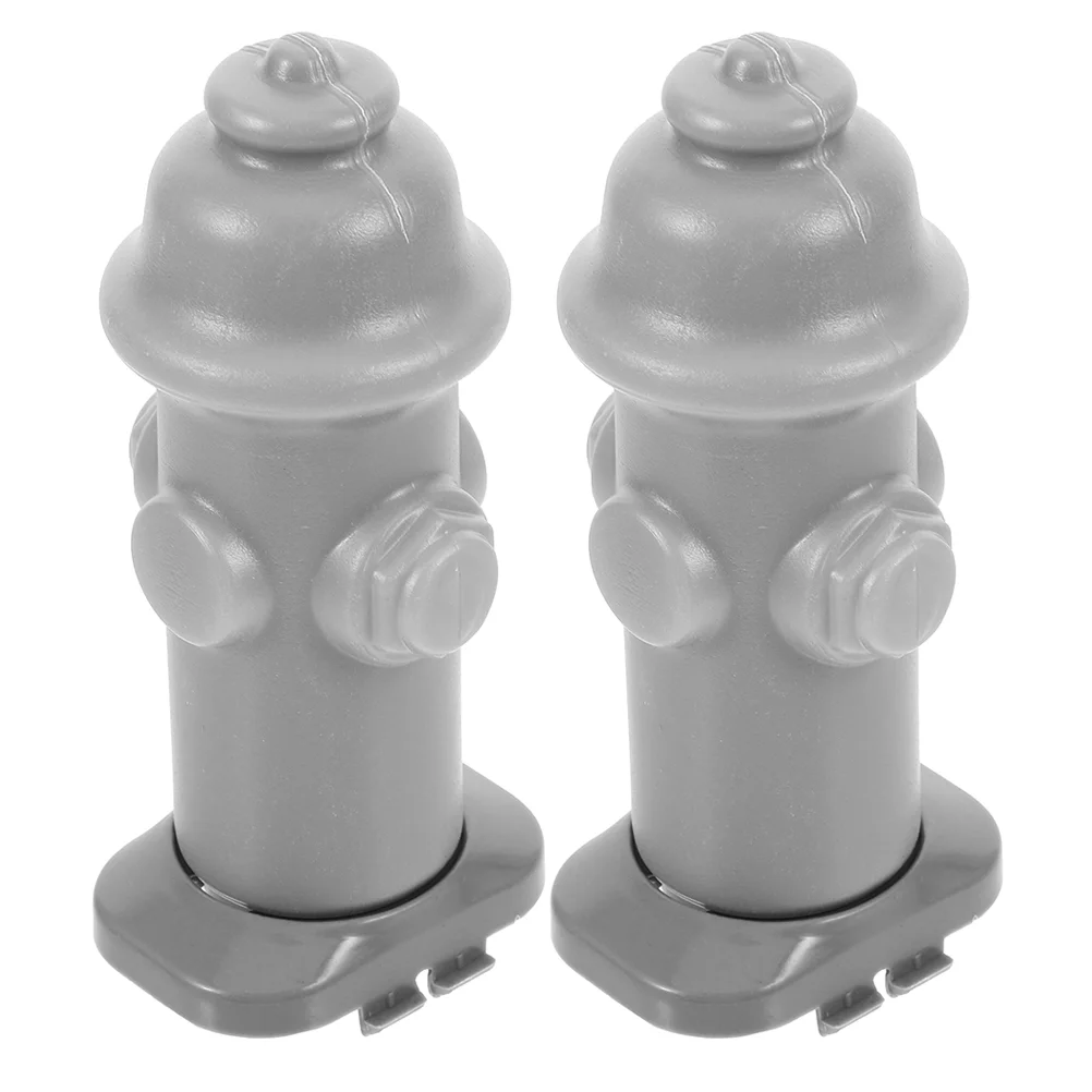 2 Pcs Fire Hydrant Ornaments Toy Puppy Training Toilet Urine Column Tray Post The Indoor Dog Potties Plastic