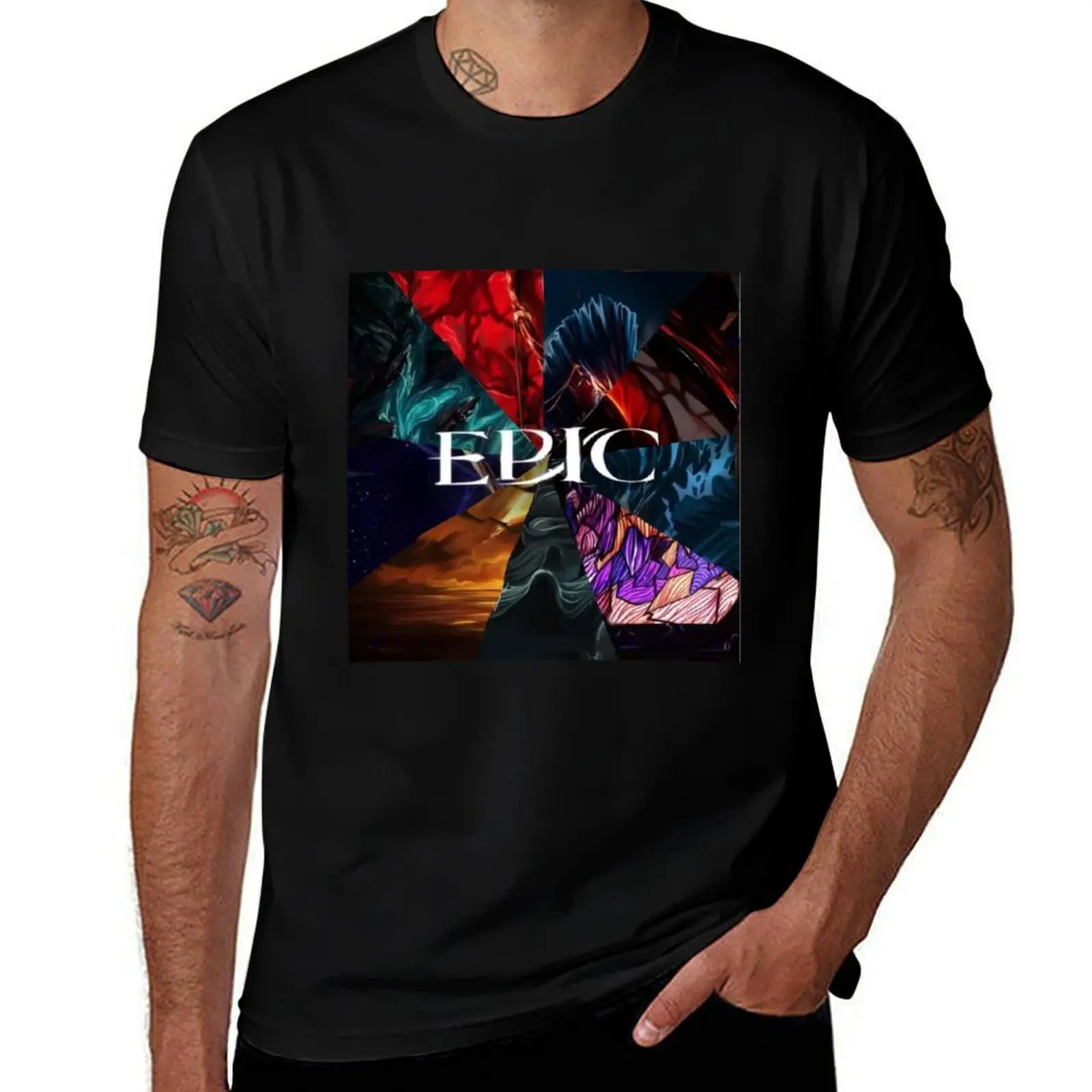 Epic the Musical Saga Covers T-Shirt Casual Loose Fit Short Sleeve T-Shirt