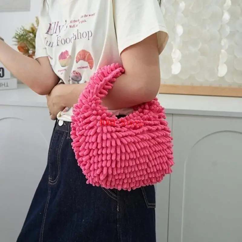 

Y2K Purse for Women Girls Plush Handbag Soft & Lightweight Tote Bag Spacious & Versatile Bag Soft & Practical Handbag