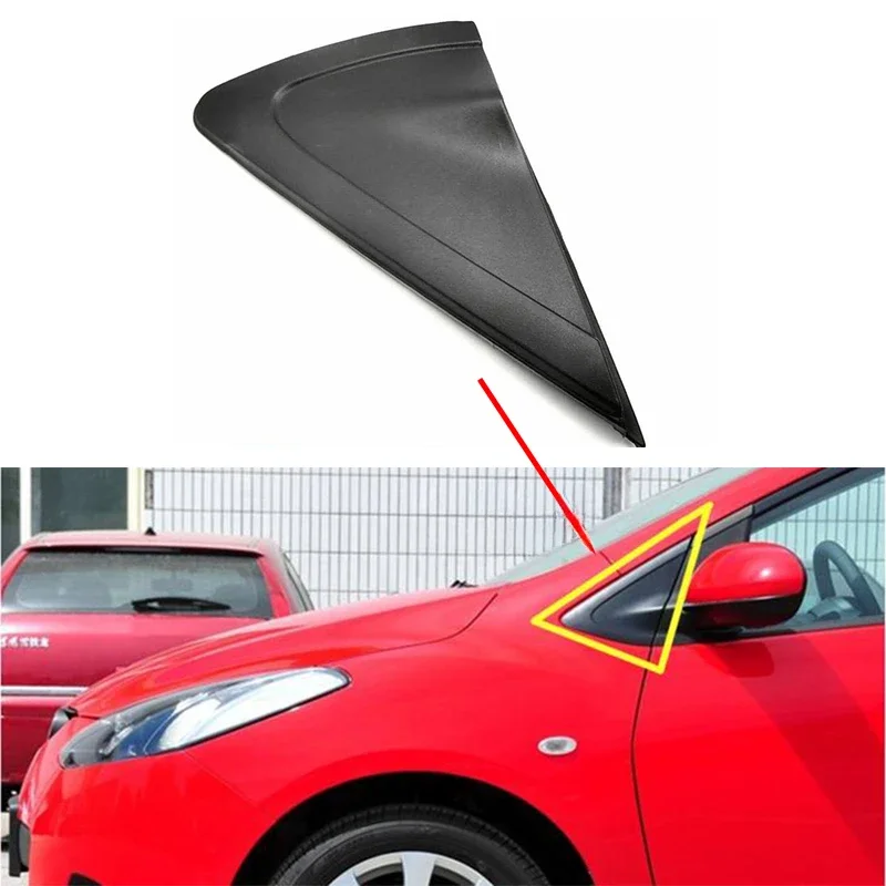 

Front Window Triangle Trim Plate Side Mirror Garnish Cover Panel for Mazda 2 Demio DE 2007 2008 2009 2010 2011 2012 2013 2014