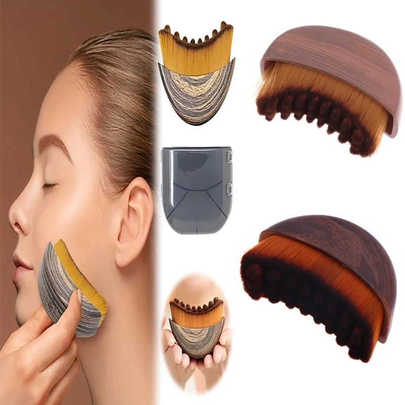 

1 шт., лимфатическая контурная щетка для лица с коробкой, щетка для сухой щетки для лица, лимфодренажный массажер для лица, инструмент для скульптурирования подбородка