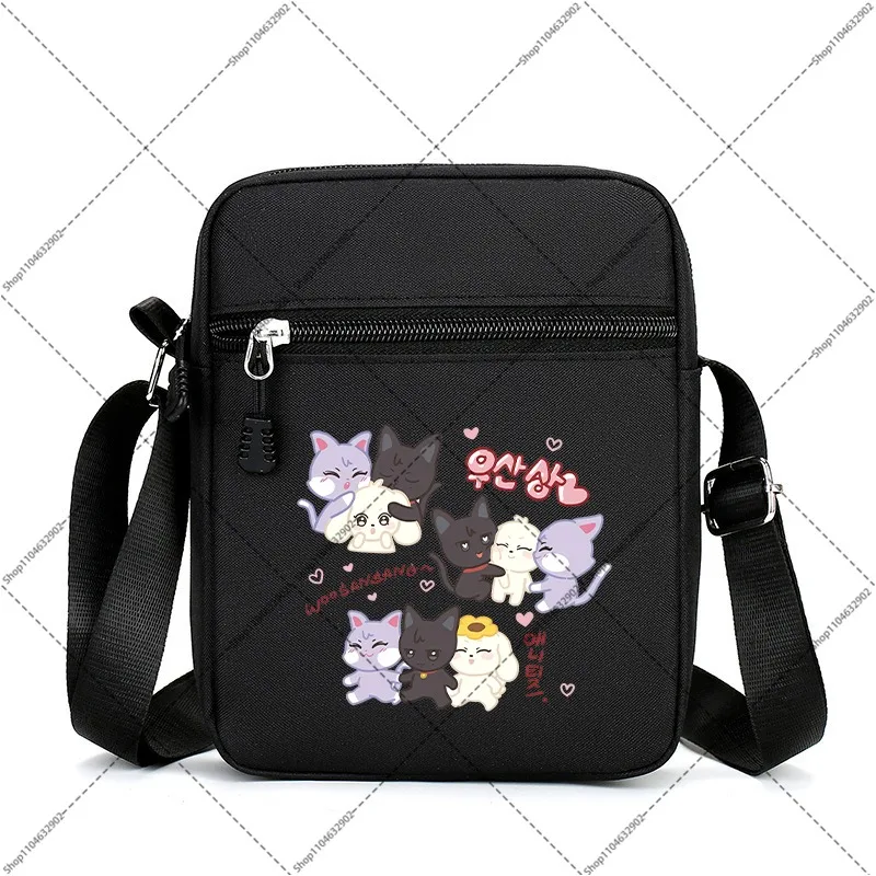 ATEEZ Idol Shoulder Bags Aniteez Cartoon Anime Pattern Printed Crossbody Bag Women Outdoor Fashion Handbags Fan Merchandise Gift