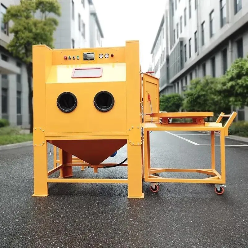 Heavy Duty Rotary Sandblasting Cabinet Industrial Sandblasting Machine for Metal Surface Cleaning and Rust Removal