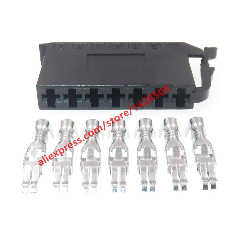 1 Set 7 Pin 2.8 Series Auto Unsealed Connector Car Wiring Socket With Terminal Automotive Modification Parts