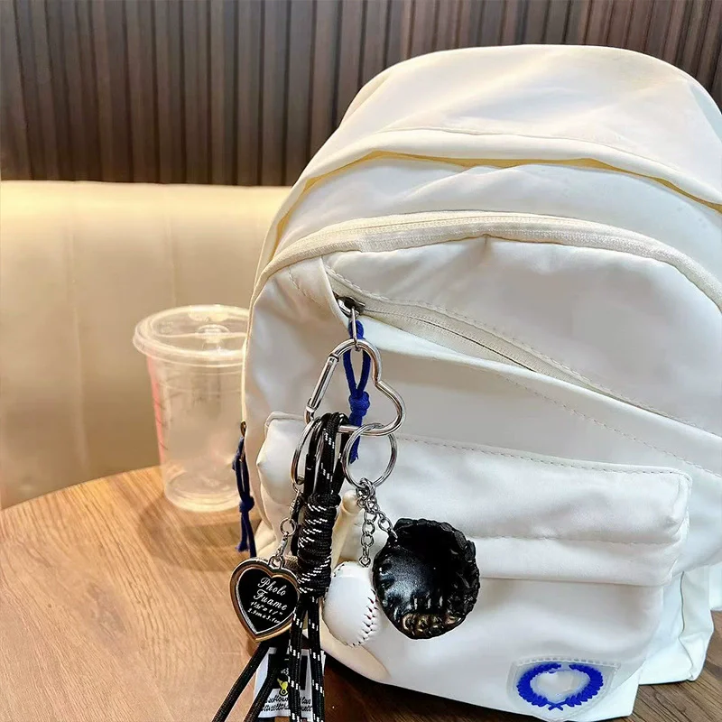 Niedlicher Baseball-Dekor-Schlüsselanhänger zum Selbermachen, modischer Taschenanhänger, Sport, Reisen, Schlüsselanhänger, Baseball-Dekor, Schlüsselanhänger, modisches Accessoire als Geschenk – Detail 5