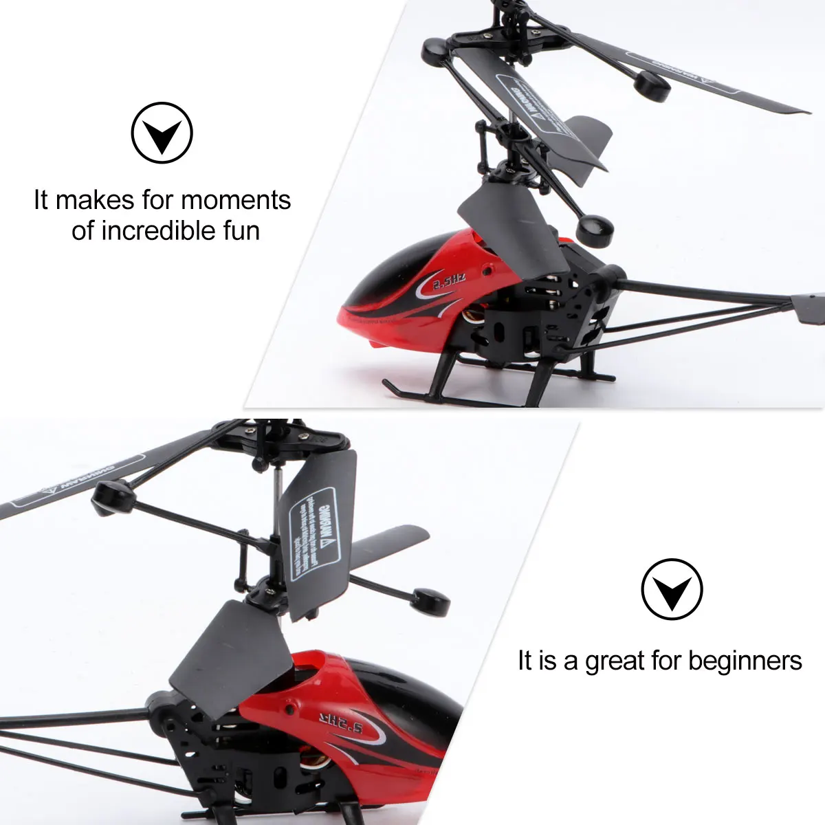 

Mini Remote Control Helicopter LED Light Stable Flight Beginners 30min Charge 6min Flight RC Aircraft