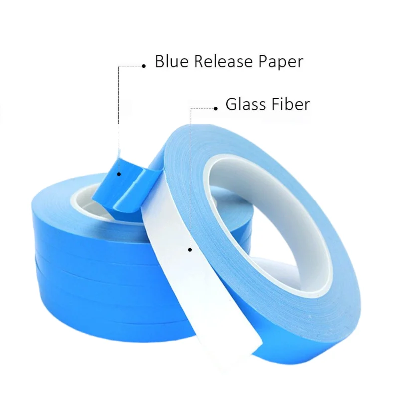 25M Double Side Thermal Conductive Adhesive Tape, Width 5/10/15/20/25/30/40mm Heat Transfer Tape for Chip PCB LED Strip Heatsink