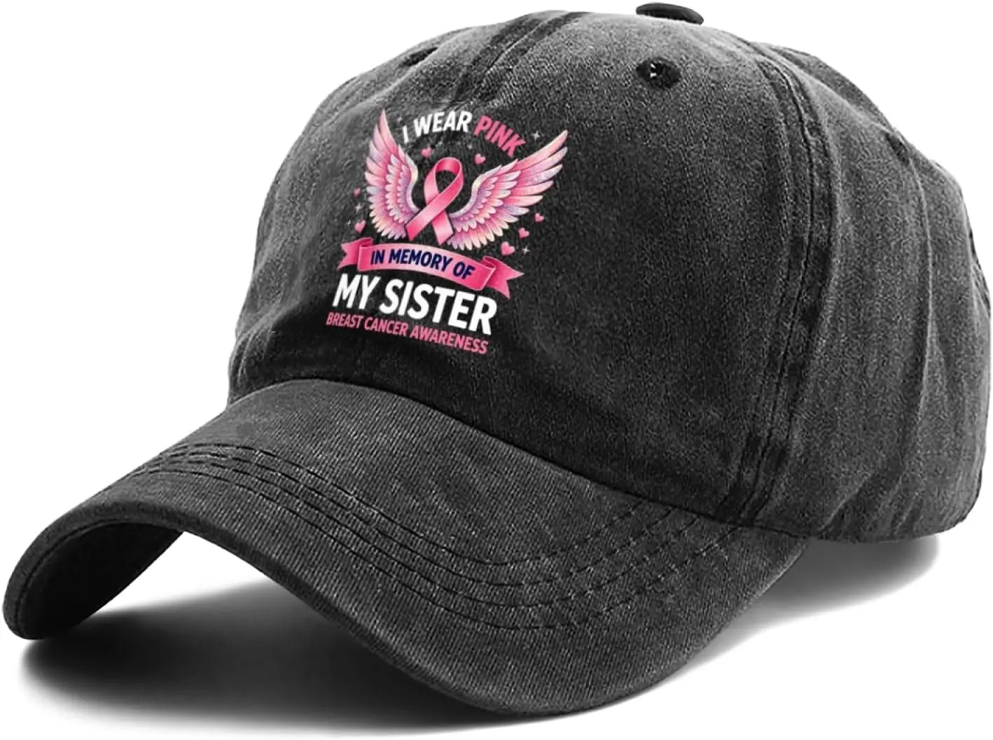 I Wear Pink for My Aunt Breast Cancer Awareness Baseball Cap