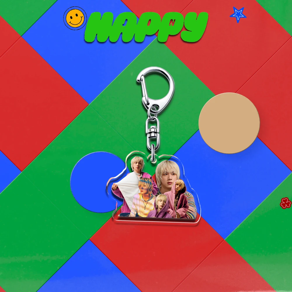 5CM Acrylic Kpop Keychain HAPPY I\'ll Be There Customized Key Ring SHOWCASE SPECIAL STAGE Funs Gift Accessories Merch