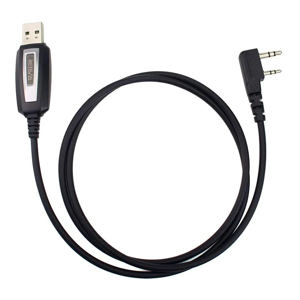 Walkie Talkie Two-pin USB Programming Cable For Kenwood Baofeng UV-5R UV-82 RETEVIS H777 RT22 RT15 RT81 For Win XP/7/8 System