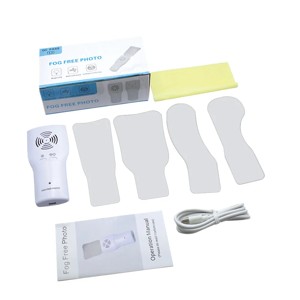 AG Dental Anti-Fog Mirrors Set Fog Free Intraoral Photography Stainless Steel Mirror with LED Light Orthodontic Reflectors