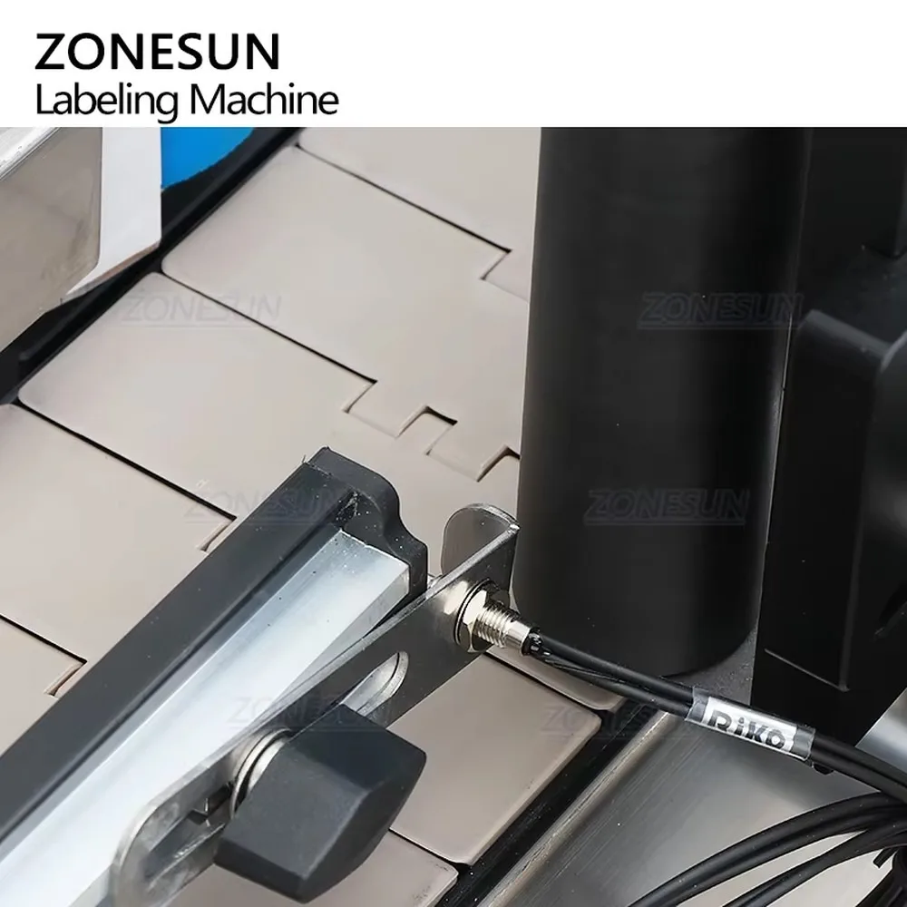 ZONESUN ZS-TB260RA Automatic Round Bottle Jar Labeling Machine Self-Adhesive Tamper Evident Label Applicator
